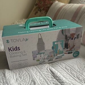 Kids Cooking & Baking Set - Teal Handle